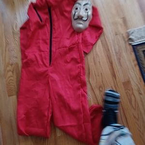 Halloween Money Heist Costume Small